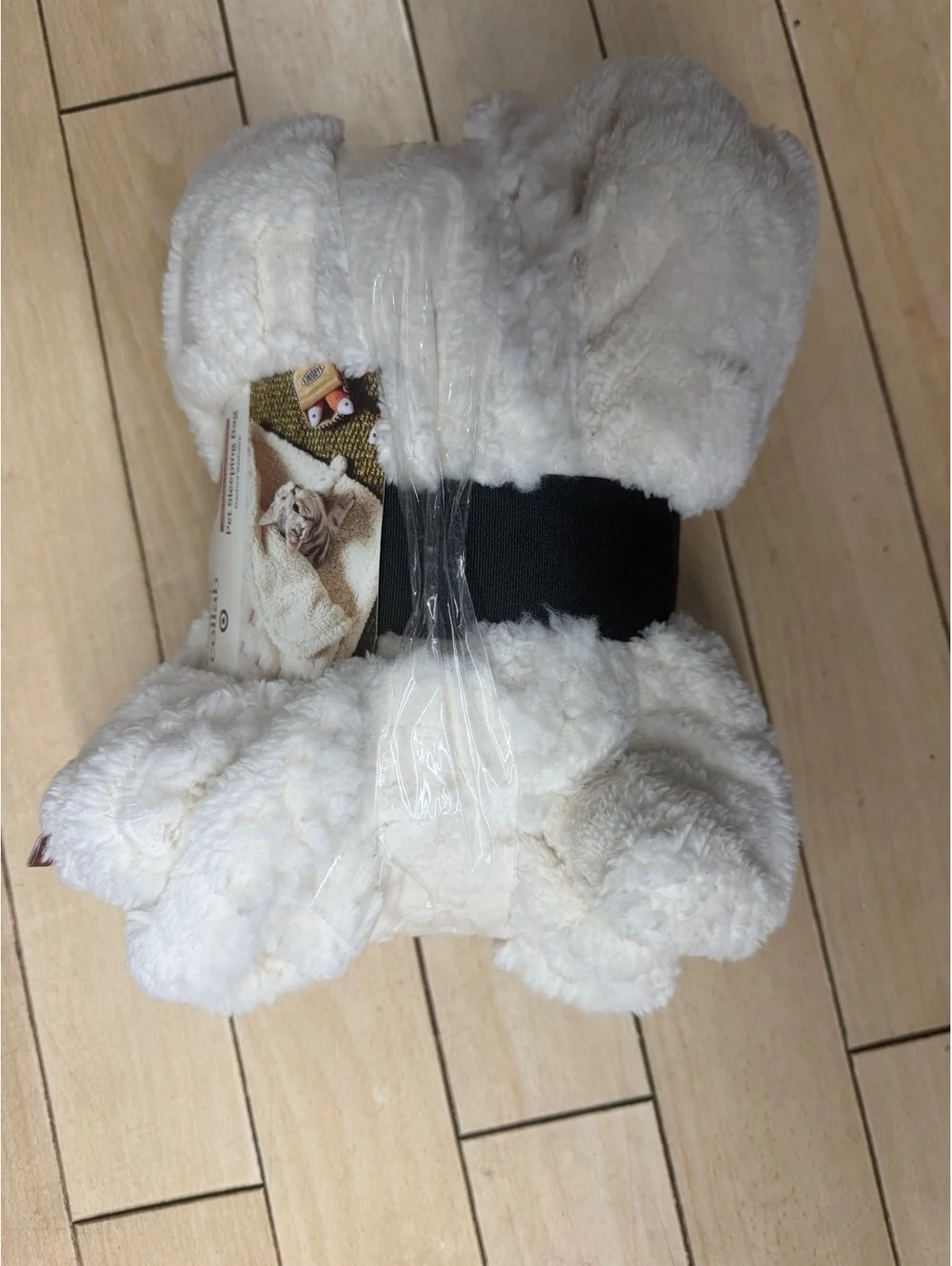 The Cuddle Collab Pet Sleeping Bag Cream Plush NWT Target